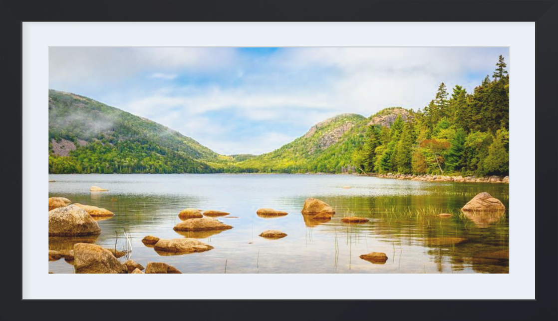 Framed Jordan Pond Acadia Print